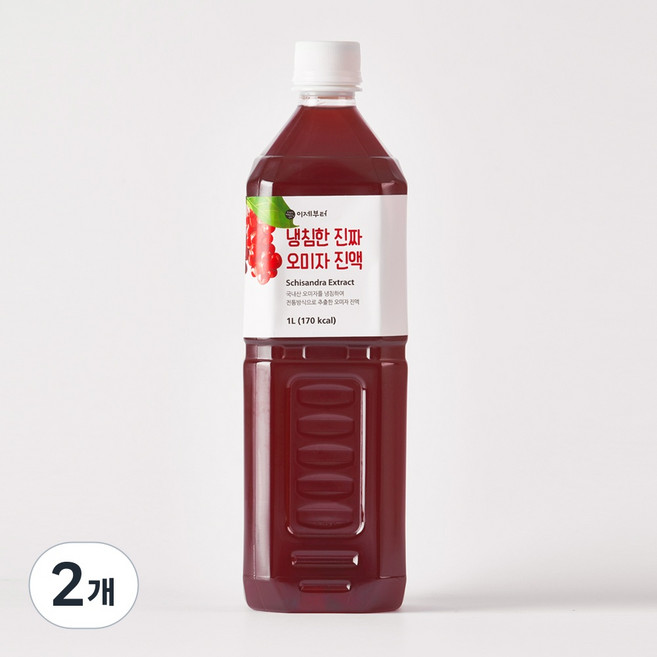 이제부터 냉침한 진짜 오미자 진액, 1L, 1개입, 2개
