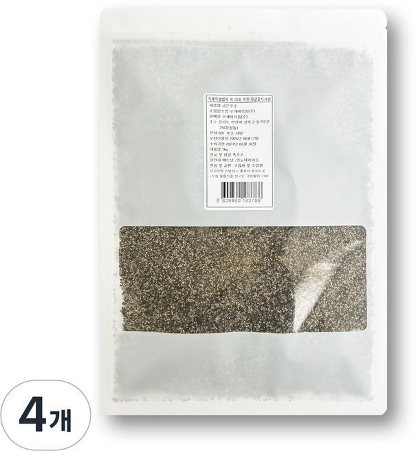 오케이 굵은후추 후레이크 흑후추, 4개, 1kg