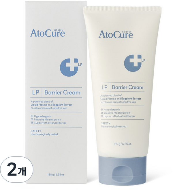 키즈텐 아토큐어 LP 베리어 크림 180g, 2개