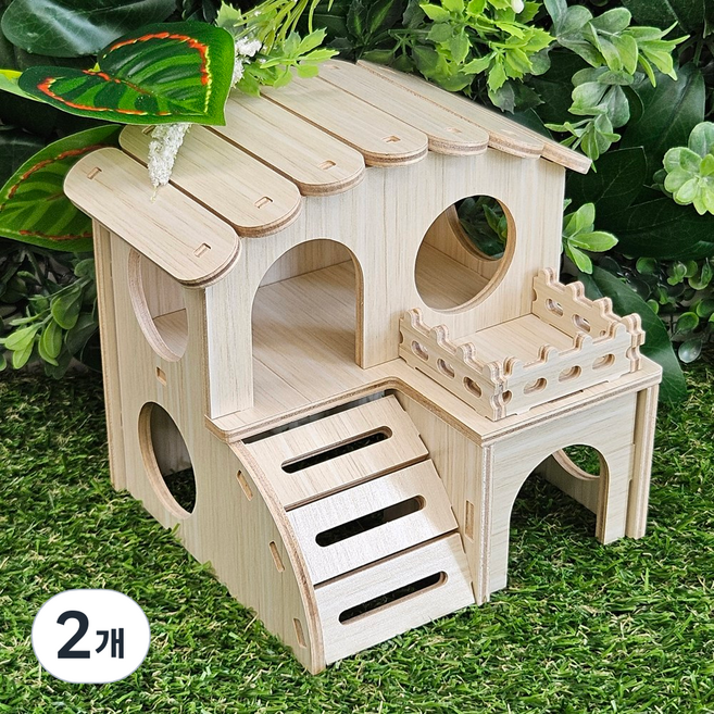 크레마루 나무집 크레스티드게코 은신처, 2개