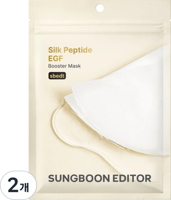 성분에디터 녹는실 실크 펩타이드 EGF 부스터 마스크팩, 2개, 7개입 - 쿠팡
