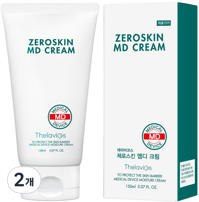 테라비코스 제로스킨 엠디 MD 크림, 2개, 150ml