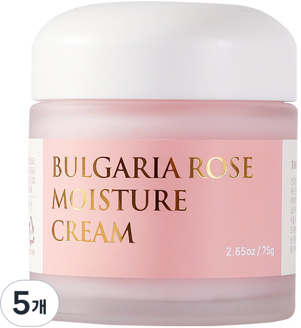 SOSOCO 불가리아 로즈 모이스처 수분크림 고보습크림, 5개, 75g