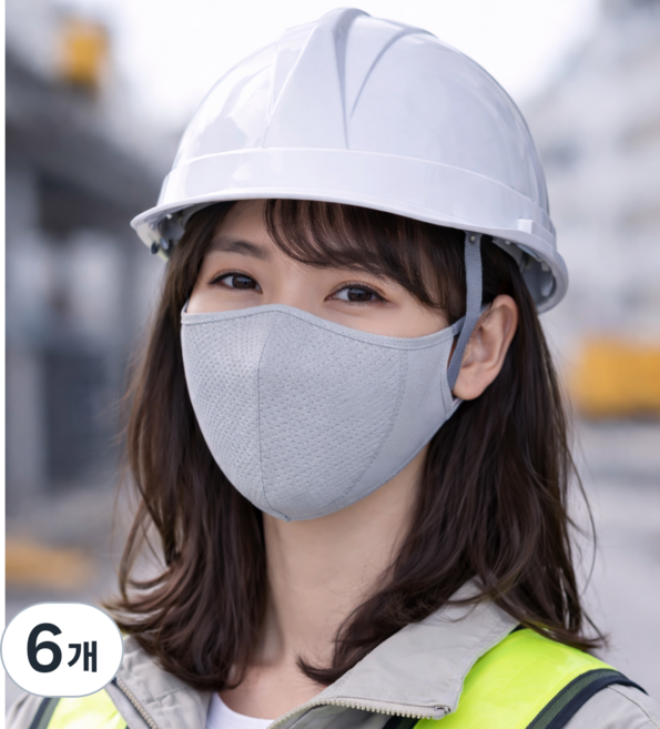 프로6 안전모 작업모 KCS 안전인증필, 6개