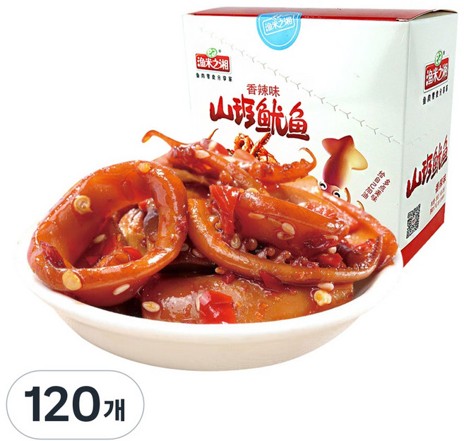 (배터짐) 위미즈향 향라맛 산진유위 오징어 맥주안주 간식, 14g, 120개