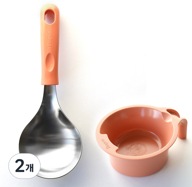 디온 보겐 국산 스텐304 멀티스푼 미니국자 서빙스푼, 2개, 피치