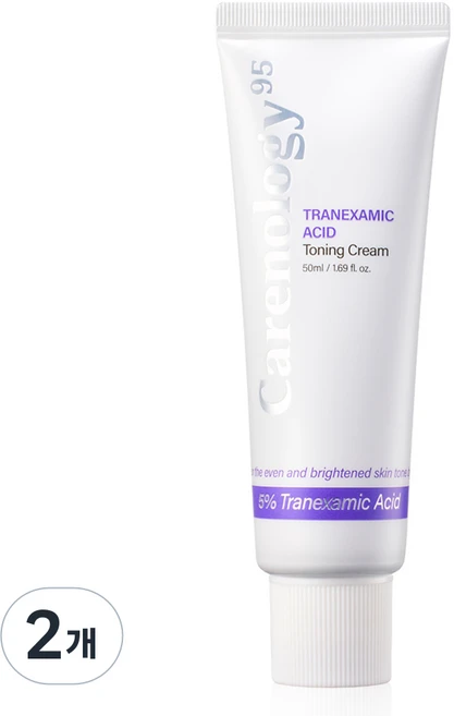 케어놀로지 트라넥사믹애씨드 5% 토닝 크림, 2개, 50ml - 쿠팡