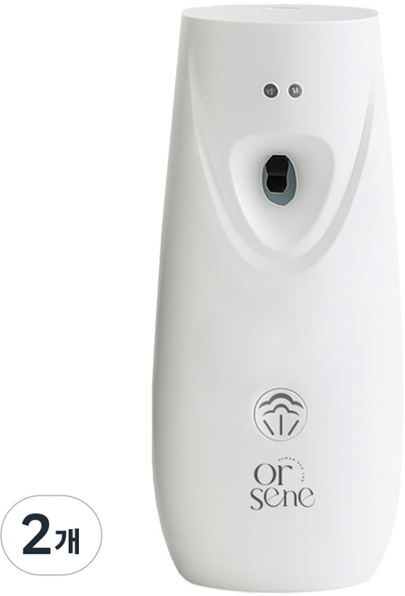 올센느 심플 기본형 디스펜서 방향캔 자동분사기 기기 단품 2개, 228g, 화이트