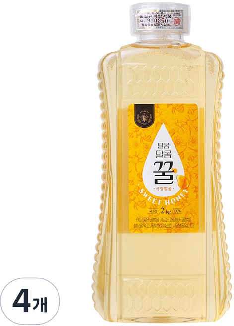 달콤달콤 꿀 사양벌꿀, 2kg, 4개