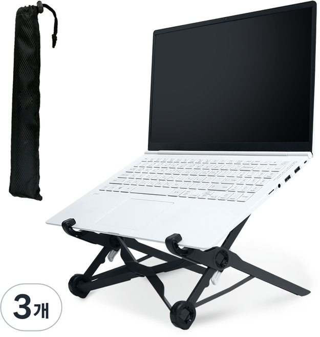 모가비 초경량 노트북 거치대 MOG-, 블랙, 3개