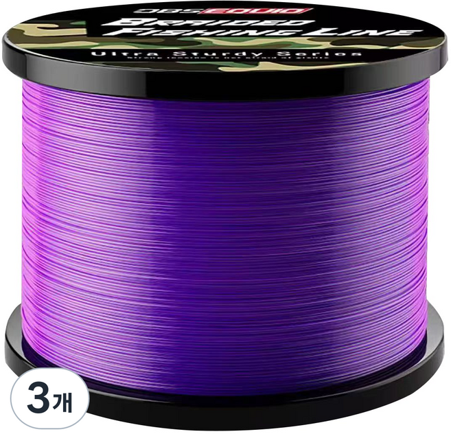 나일론 모노라인 세미플로팅 초인장강도 낚싯줄 500m 원작바다낚싯줄 안 끊어져요팔찌, 3개, 퍼플