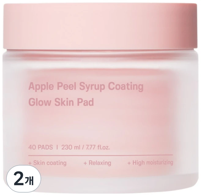 성분에디터 애플필 각질 요철 피부결 시럽 코팅 매끈 결케어 패드 대용량, 40매입, 2개 - 쿠팡