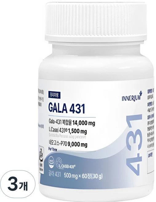 본사출고 이너리움 갈라431, 3개, 60정 - 쿠팡