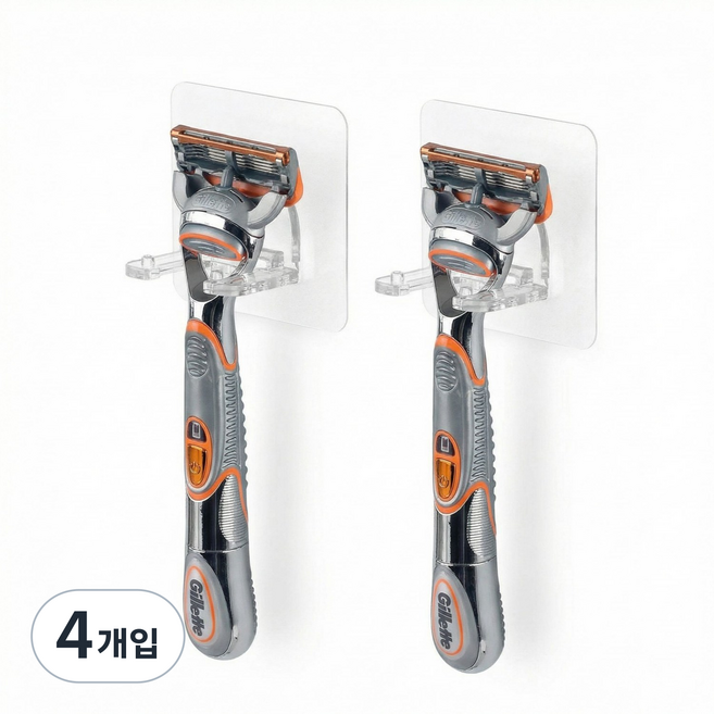 디허브 밀착패드 면도기걸이, 4개입