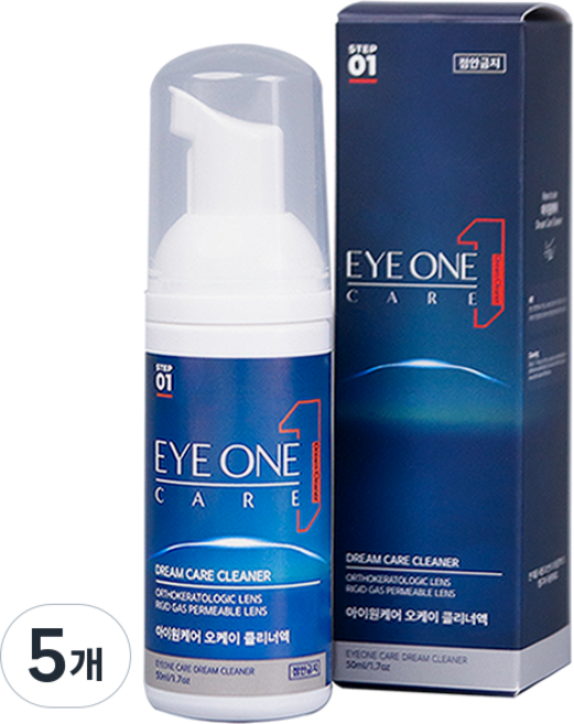 아이원케어 오케이 렌즈 클리너액 거품형, 50ml, 5개