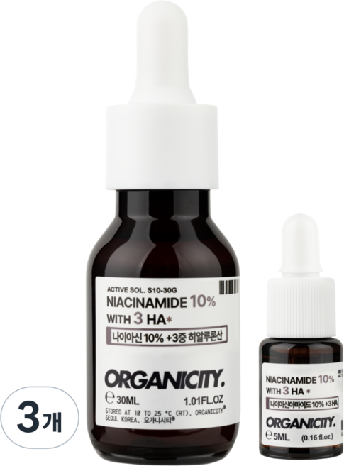 OGC 나이아신아마이드 10% 원액 미백 기미 앰플, 3개, 30ml