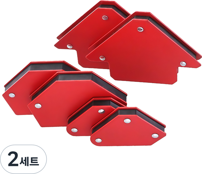공구PXJ 용접 각도 자석세트 (6P), 2세트