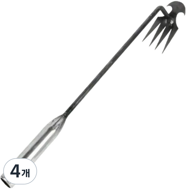 오브젝티브 잡초 풀 쏙쏙 뽑는 호미, 4개, 고탄소강 30cm
