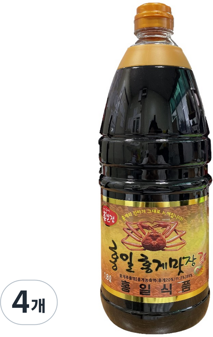 홍일점 홍게맛장소스 골드, 1.8L, 4개