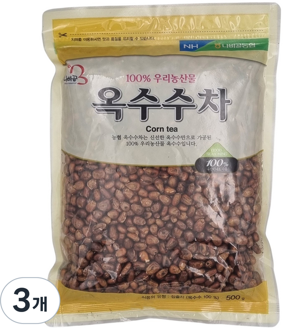 농협 함평 나비골농협 옥수수차, 500g, 1개입, 3개