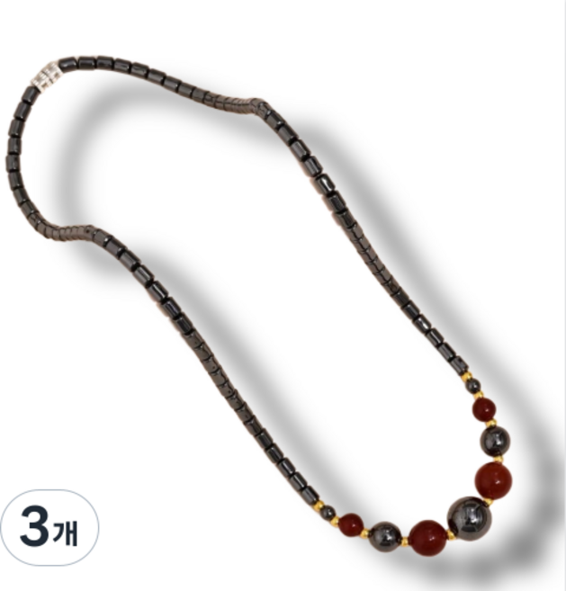 선호그룹 자석목걸이 운동선수 테니스 스포츠 야구 야구선수 스타일 남녀공용 골프 팔찌 목걸이, B color, 3개