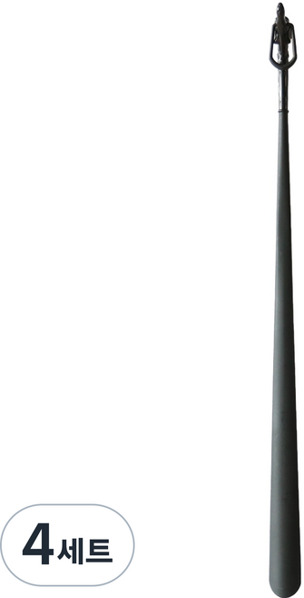 필굿리빙 자석 롱 구두주걱 74cm, 블랙, 4세트