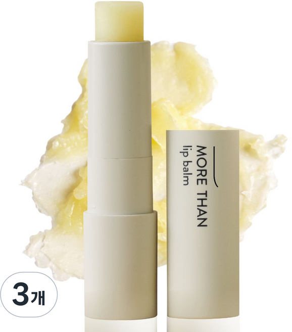 시오리스 유기농 모어 댄 챕스틱 립케어 남자 여성 입술보호제 임산부 고보습 립밤 입술 건조, 4g, 3개, 무색/무향