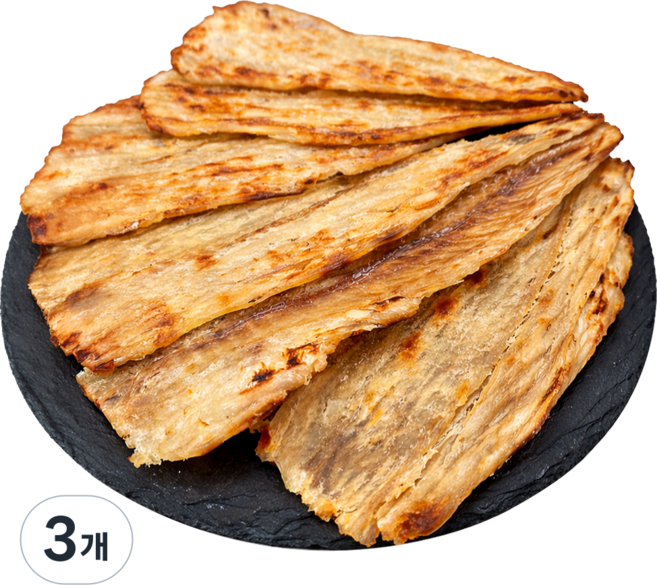 맛있는 건어물 간식 구운 명태포, 3개, 100g