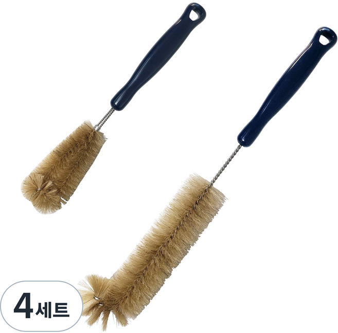 필굿리빙 자연모 젖병솔 세트, 4세트, 혼합색상