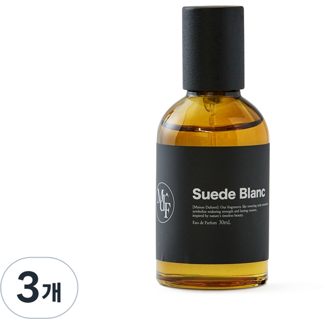 스웨이드 불랑 오드퍼퓸 남녀공용 카피향수 Maison Du Foret, 3개, 30ml