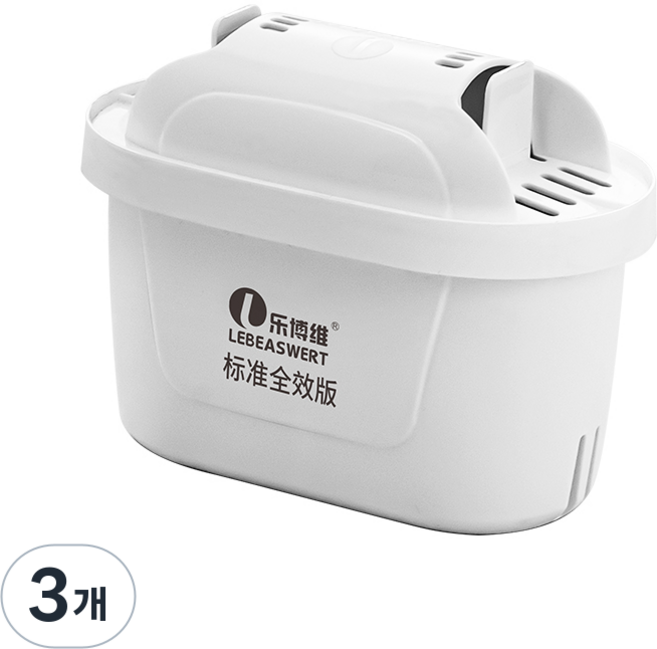 레베아스웰트 정수기 필터 범용 필터 카트리지 (브리타 정수기 막스트라 필터 호환), 3개, LBW-SHA1