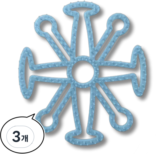 247Products 헬멧 이너 패드, 3개, 하늘색