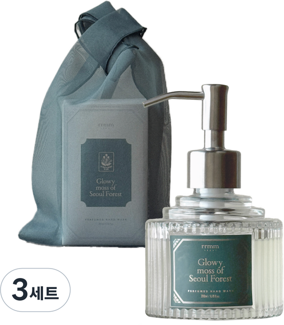 [보자기 백 증정] 름 서울숲 비건 핸드워시 선물세트, 3세트, 200ml