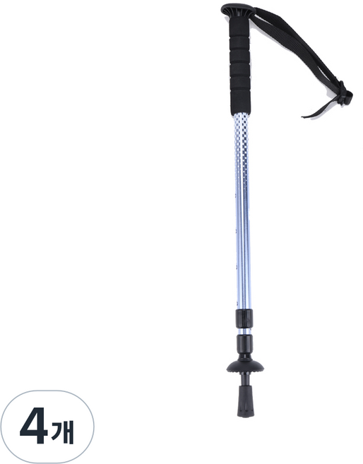 CAMEL CROWN 남성 여성 3단 경량 듀랄루민 등산스틱 트레킹폴, 4개, Wei 보라