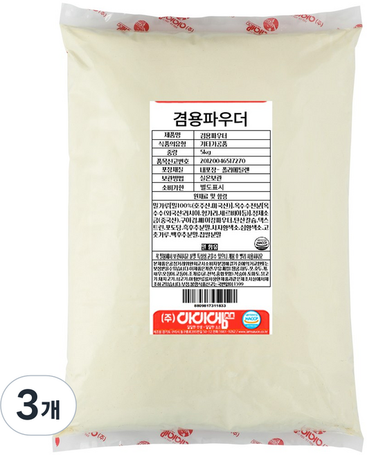 아이엠소스 겸용치킨파우더 전문점용, 5kg, 3개
