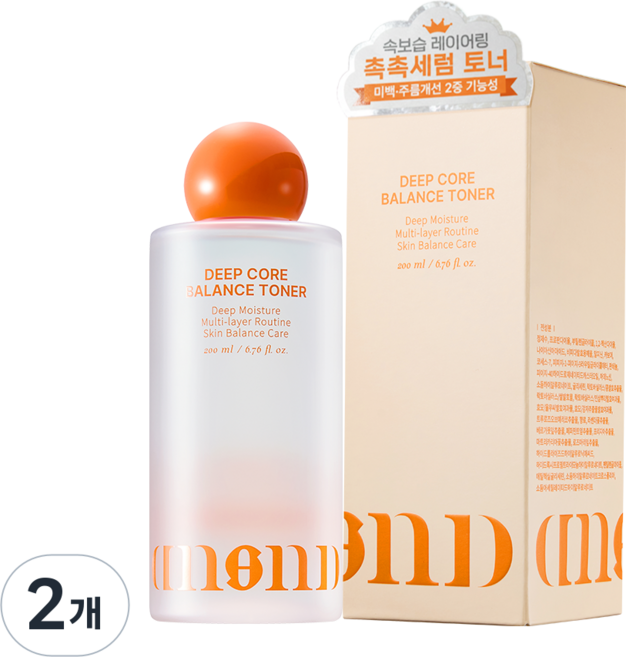 (세럼토너) 맑은 피부결 드네드 딥 코어 밸런스 토너, 2개, 200ml