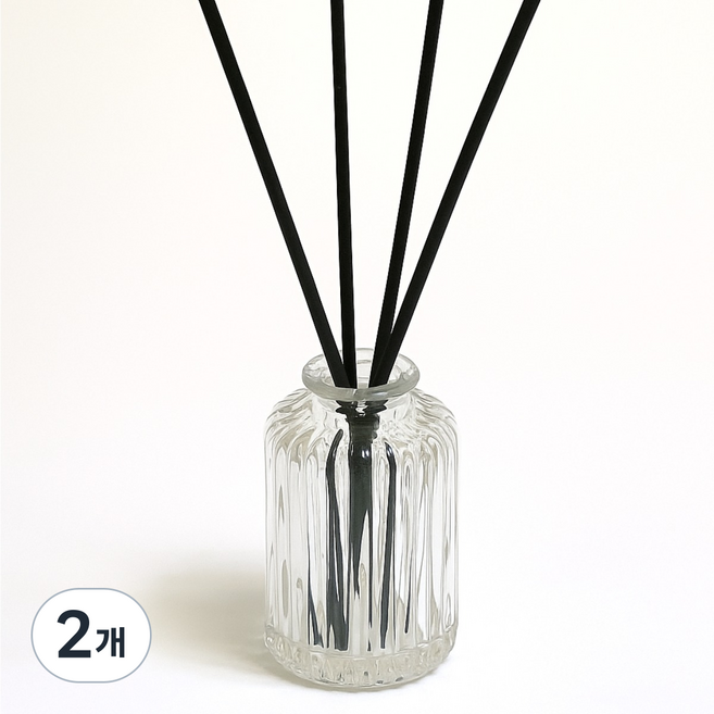 블랙디퓨저스틱 블랙섬유스틱 (두께 4mm 길이25cm), 50개입, 2개, 블랙