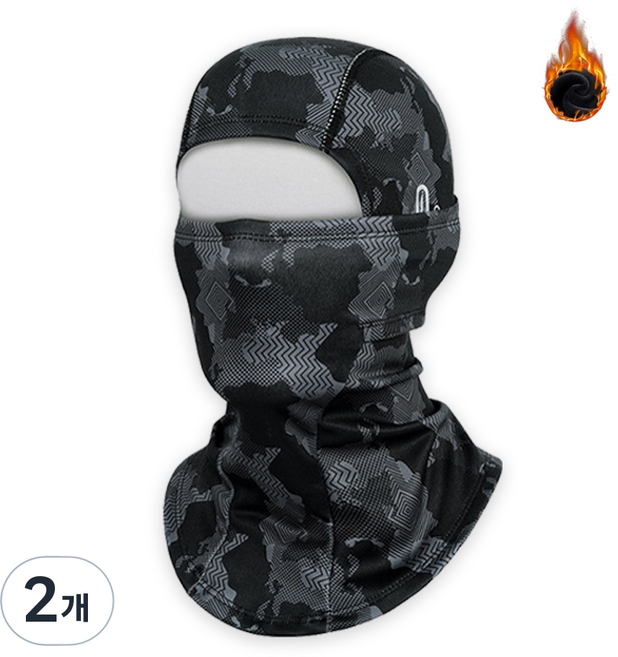 KMCOM 기모 스포츠 바라클라바 방한용, A1.기모 방한 바라클라바, 2개, 카모