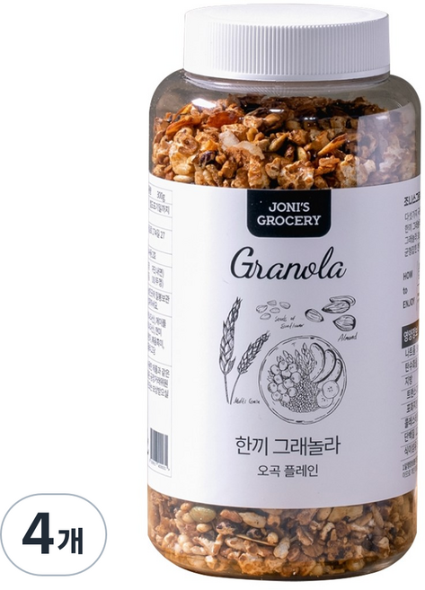 조니스그로서리 한끼 그래놀라, 4개, 260g