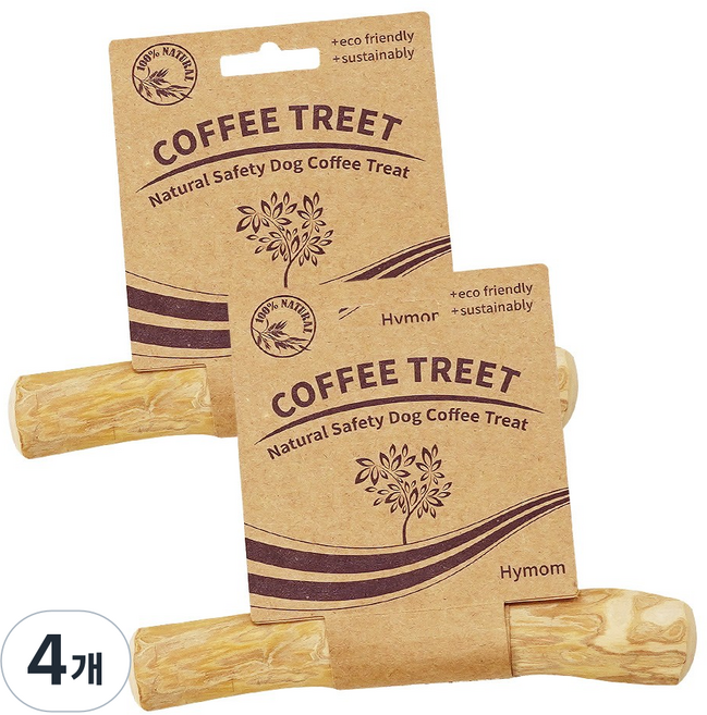 커피트릿 반려견 장난감 기타장난감, 혼합색상, 4개