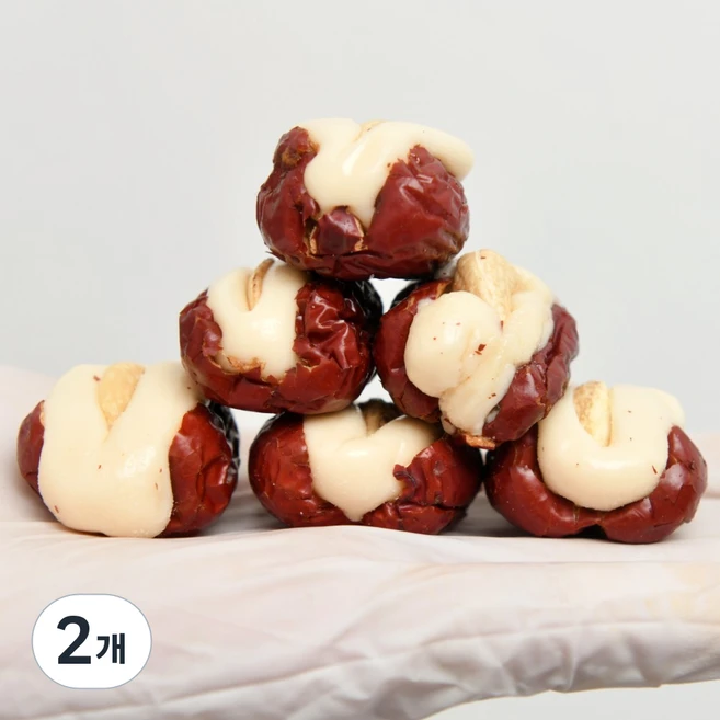 유나건어물 영양 간식 말린 대추 밀크 캐슈넛 정과, 2개, 200g - 쿠팡