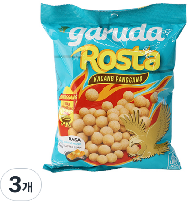 로스타 구운 옥수수맛 땅콩과자 95g x 1봉지, 3개