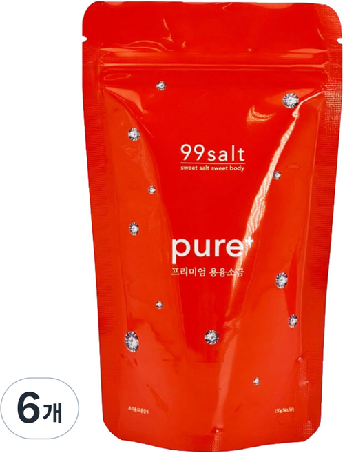 구구솔트 용융소금1000도씨 조리용, 150g, 6개