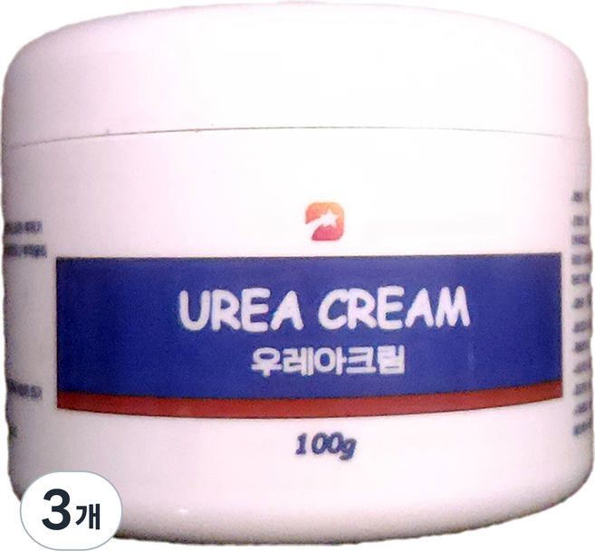 [행복별] 순한 저농도 우레아 5% 보습 수분 크림 | 데일리 수분 케어 얼굴에서 발끝까지, 3개, 100ml