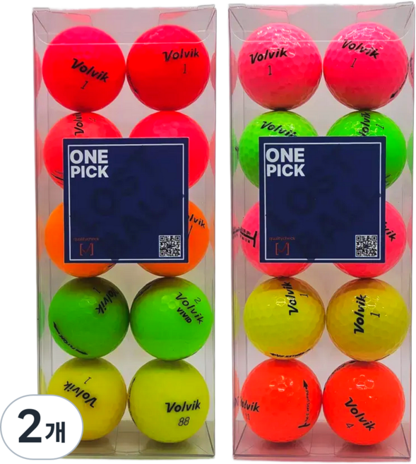 [원픽로스트볼] 재구매율1위 볼빅 컬러 로스트볼 컬러선택가능 A/A-급 골프공, 레드(빨강), 2개, 20개입
