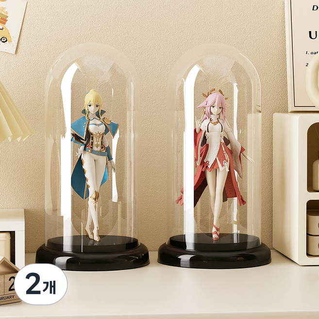 레디박스 전시박스 레고 피규어 모형 소품 핸드메이드 수납함, 2개, 시크릿 블랙