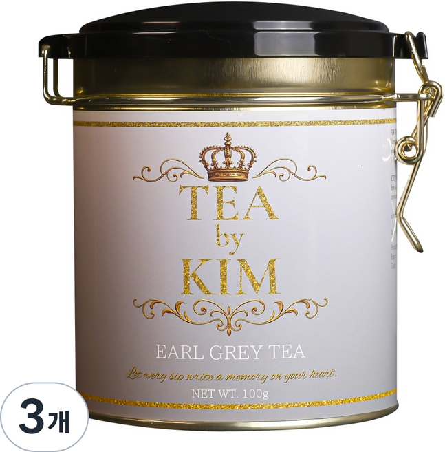 티바이킴 프리미엄 실론 얼그레이티 틴케이스, 3개, 1개입, 100g