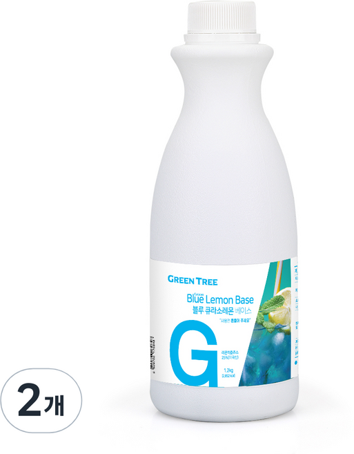그린트리 블루큐라소 레몬 에이드 베이스, 1.2kg, 2개