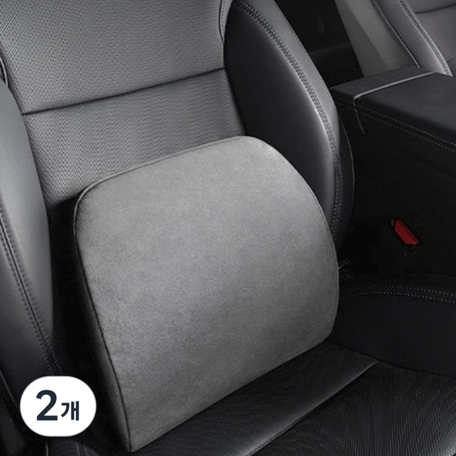 [Vihimai] 테슬라 스웨이드 고급 목베개와 메모리폼 허리 쿠션으로 모델 Y 주니퍼 모델 3 하이랜드 호환, 2개, 허리 쿠션