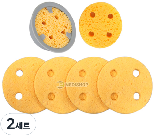 원형스펀지 16매, 2세트